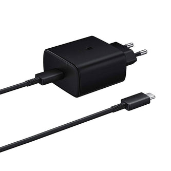 Samsung Charger Home Adaptor 45W Power With Cable Type-C To Type-C 1.8M - Black
