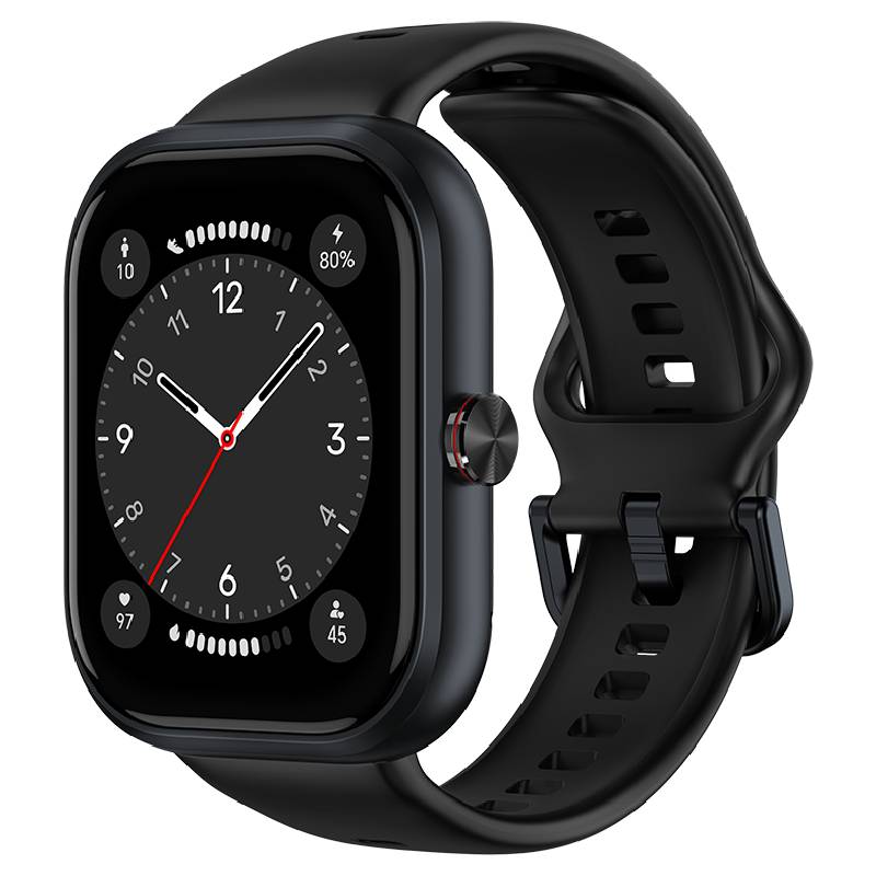 Honor Choice Smart Watch displaying digital time and fitness tracking features on a sleek black band.