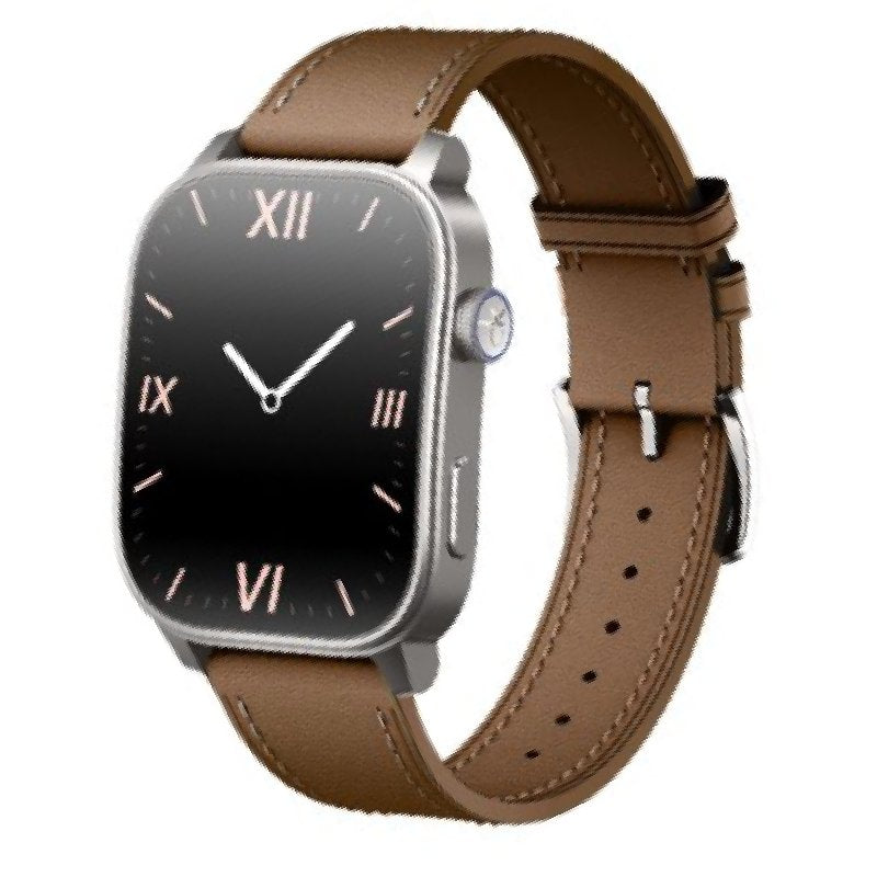 Scykei Movis smart watch with black band and digital display, showing time and fitness tracking features.