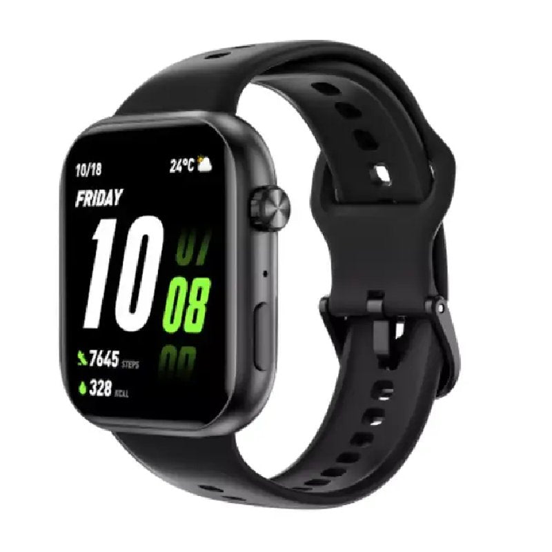 Honor Choice 2I smart watch with a black band and digital display showing time and health tracking features.