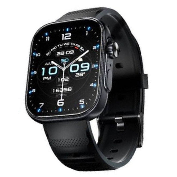 Itel Storm Ultra Smart Watch ISW-023 showing a sleek black design with a digital display and fitness tracking features.