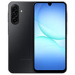 Samsung Galaxy A17 smartphone with large display, sleek design, and multiple camera lenses, showcasing its modern features.