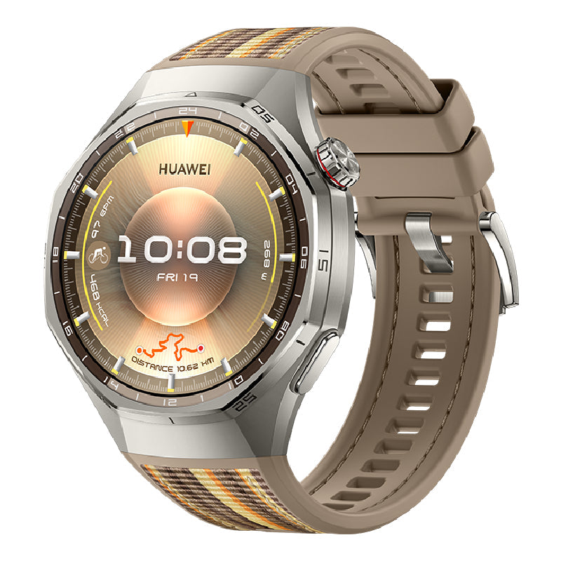 Huawei Watch GT6 Pro 46mm smart watch showing a sleek black design with a digital display and fitness tracking features.