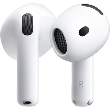 Apple AirPods 5 wireless earbuds with charging case, sleek white design, and compact portable case.