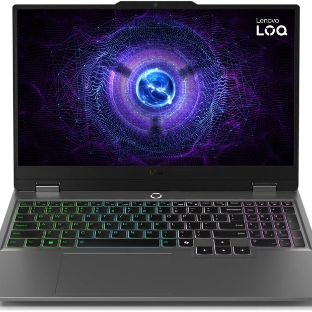 Lenovo LOQ 15IRX9 Gaming -Intel Core i5-13450HX, AI Chip: LA1, NVIDIA GeForce RTX 3050 6GB GDDR6 Graphics, 16GB DDR5 RAM, 512GB SSD, 15.6" FHD (1920x1080) IPS 144Hz SRGB, Dos