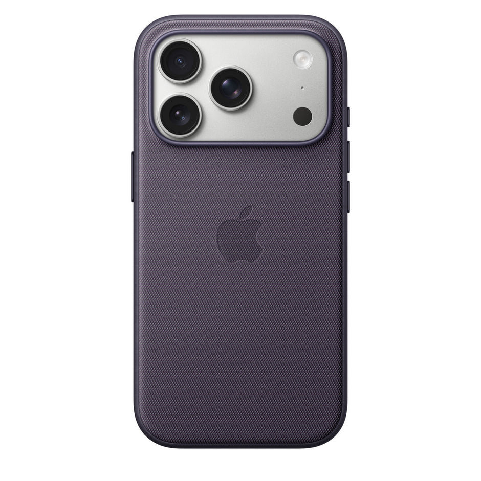 Apple iPhone 17 Pro TechWoven Case with MagSafe in Sienna color, featuring woven texture and precise cutouts for buttons and ports.