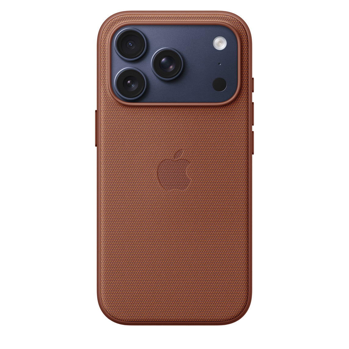 Apple iPhone 17 Pro TechWoven Case with MagSafe in Sienna color, showing the woven textured design and MagSafe magnetic feature.
