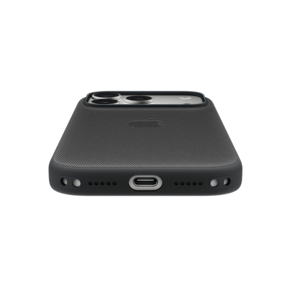 Apple iPhone 17 Pro TechWoven Case with MagSafe in Sienna color, showing the woven texture and magnetic attachment area.