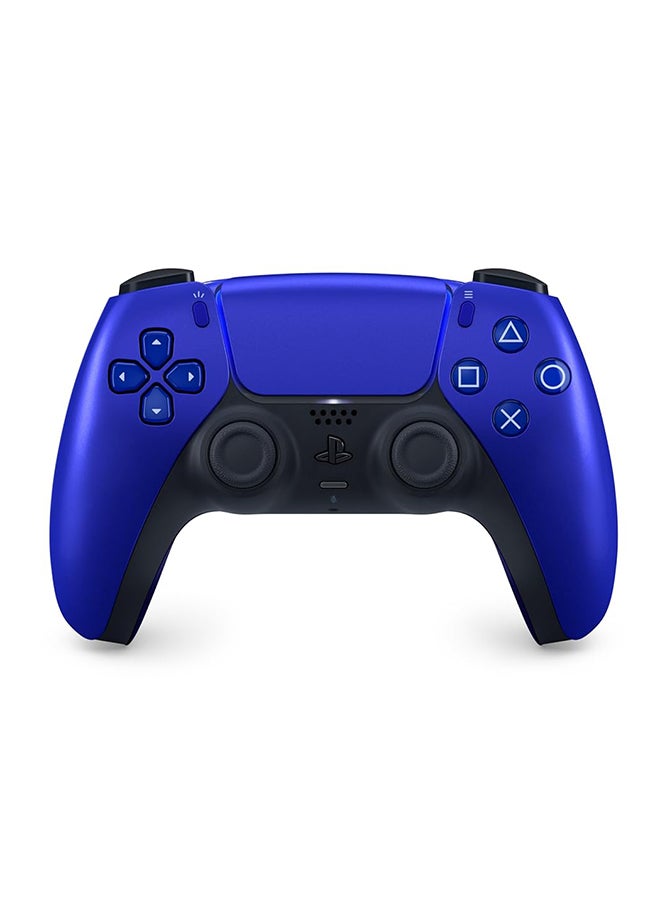 Sony DualSense wireless controller for PlayStation 5, featuring ergonomic design and textured grips.