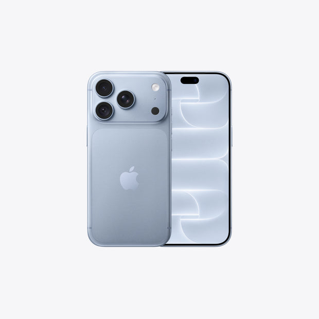 Apple iPhone 18 Pro in Glacier finish with 6.3-inch display, showcasing the sleek front and back design of the smartphone.