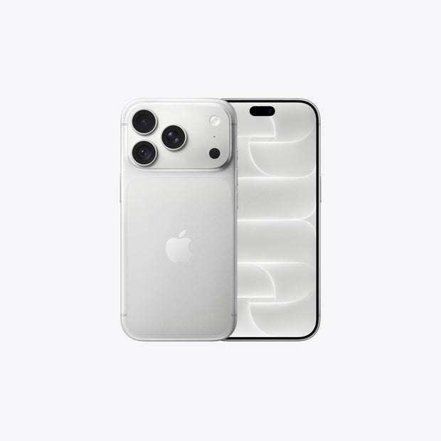 Silver Apple iPhone 18 Pro with a sleek finish, 6.3-inch display, shown from the front in the image.