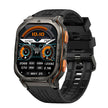 Black Kospet Tank M3 Ultra Smart Watch with digital display and sporty design, featuring multiple fitness and health tracking functions.