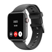 Black Realme Dizo Smart Watch D2 showing a digital display with fitness tracking features and a sleek design.